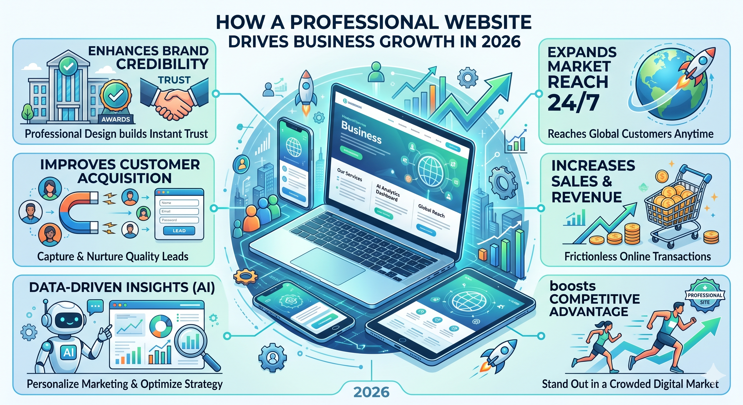 How a Professional Website Helps Businesses Grow in 2026